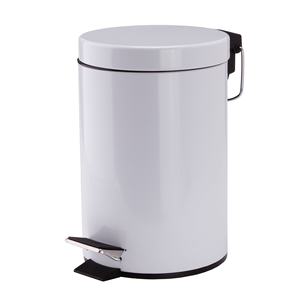 Contenedor de basura de 3 litros con pedal, fabricado en acero MSV, 16.5 x 25 cm - Product Image 1