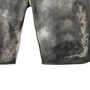 Customized in Plus Size High Street Wear Lederhosen Leather Embroidered <b>Shorts</b> Hot Sale Lederhosen Leather Embroidered <b>Shorts</b> - Product Image 4