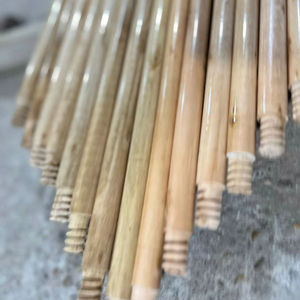 American Thread Premium Quality 1200x22MM Balai en bois d'eucalyptus avec tête de balai vernie Balai en plastique portable - Product Image 1