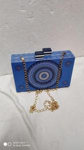 Ensemble complet de collier et pochette en résine tendance fait main, imitation perle plaqué or, papillon vintage, charme solide, pour mariage féminin - Product Image 4