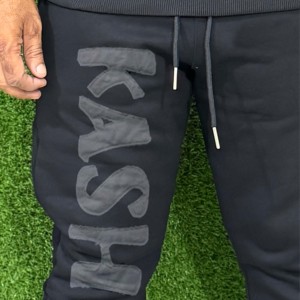 Ensemble de survêtement unisexe de haute qualité, multi-poches, coupe régulière, vêtements d'entraînement, ensemble deux pièces à capuche, survêtement élastique, imprimé uni - Product Image 6