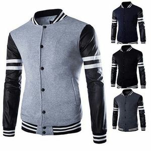 Chaqueta de béisbol de algodón de alta calidad, abrigo con hombros caídos, uniforme de béisbol, chaquetas universitarias de calle, bordado con estampado de logotipo personalizado - Product Image 5