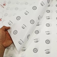 Papier de soie personnalisé avec logo, dorure à chaud, argenté, pour emballage de fleurs, cadeaux, vêtements, bijoux, emballage de boutique