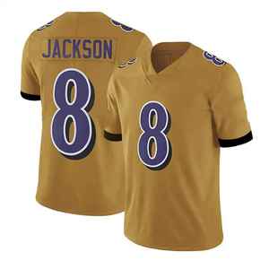 Camisetas Deportivas Transpirables de Manga Corta con Estampado y Costuras al por Mayor, Uniformes de Fútbol Americano para Hombre - Product Image 6