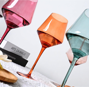 Coupe à vin vintage, mariage, couleur personnalisée, luxe, fête à domicile, boisson, grande coupe à vin de Bourgogne, verre coloré, <span class=keywords><strong>gobelet</strong></span> - Product Image 6