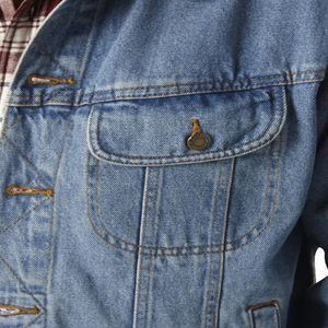 Veste en jean légère pour homme, 100% coton, style streetwear, poches avant attrayantes, respirante, coupe-vent, séchage rapide, service OEM - Product Image 3