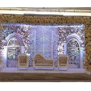 Decoración de Boda Asiática Moderna y Profesional, Decoración de Escenario de Fibra de Vidrio con Diseño Exquisito, Decoración de Recepción de Boda con Temática Vintage - Product Image 3