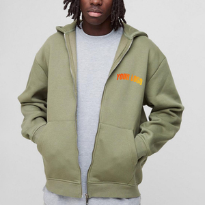 Nouveau sweat-shirt à capuche zippé sur mesure sweat-shirt à capuche et sweat-shirt chaud et épais avec logo imprimé bouffant personnalisé nouvel arrivage - Product Image 1
