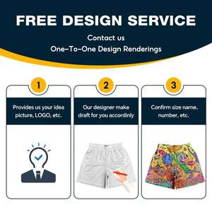 Logo personnalisé OEM Short décontracté pour hommes Short d'été de grande taille avec impression d'illustrations Short en maille de polyester respirant - Product Image 4