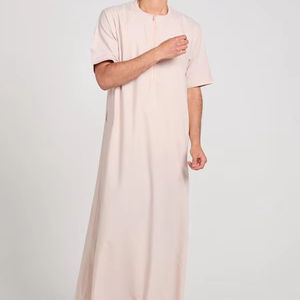 High Quality Daffah Thobe by QJ Impex New Fashionable <b>Men's</b> Daffah Saudi <b>Thobes</b> Wholesale Islamic Arabic Dubai Style Jubbah - Product Image 1