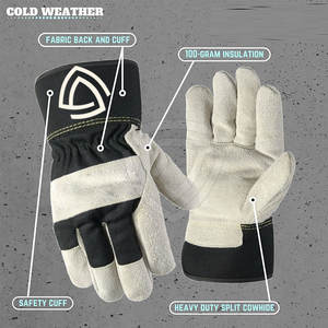 Gants de sécurité en cuir de conception unique de nouveau style Gants de sécurité de haute qualité Gants de sécurité en gros à vendre - Product Image 4