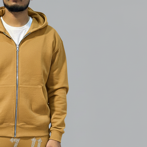 Tracksuit Sweatsuit Custom Puff Print <b>Crop</b> <b>Top</b> Hoodie and Flare Sweatpants Set Sweat Jogger Stacked Pants Track Suit Set <b>For</b> <b>Men</b> - Product Image 4