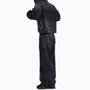 Sudadera con Capucha y Cremallera de Forro Polar Transpirable Regular, Estilo Urbano, Personalizada por Fabricantes OEM para Hombre - Product Image 3