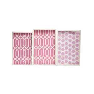 Plateau de service en résine de haute qualité avec incrustation de nacre, fabriqué de manière durable, design moderne et luxueux pour une utilisation élégante sur la table, 10x12 pouces - Product Image 6