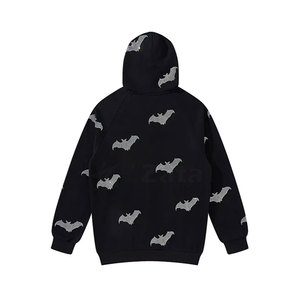 Best Material Made Men's Winter Casual Rhinestone <b>Hoodies</b> <b>Plain</b> Dyed Solid Color Lightweight Polyester/Cotton Eco-Friendly - Product Image 6