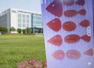 เครื่องประดับคุณภาพสูงสำหรับผู้หญิง ล่าสุด ออนไลน์ ลูกแพร์เรียบ ทำจากพลอยคาร์เนเลียนธรรมชาติ อัญมณีราคาส่ง ลด 20% พร้อมของแถม - Product Image 4