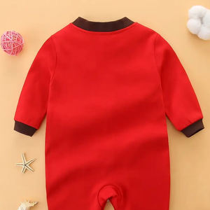 Diseño de mameluco Mono de algodón de manga larga suave y cómodo con botones Perfecto para ropa de niños para exteriores - Product Image 3