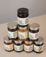 100% Madu Bunga Liar Alami Murni Premium Cair 454g Botol Kaca Turki Floral Grosir OEM Label Pribadi Permen & Selai