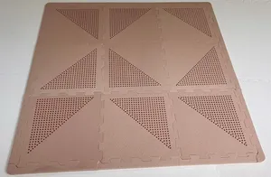 Cómodo tapete de espuma EVA cuadrado de 10mm de espesor, lavable, diseño de rompecabezas Simple, alfombrilla para niños para el hogar y el aire libre para niños - Product Image 2