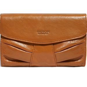 American Leather Co. Miles <b>Wristlet</b> Clutch Cafe Latte Vintage High Quality - Product Image 3