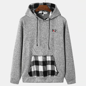 Sweat-shirts décontractés pour hommes en coton 100% durable, coupe classique, motif uni, écologiques, respirants, vêtements d'hiver - Product Image 2