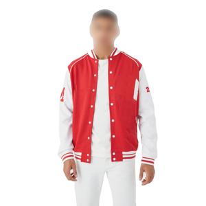 Chaqueta Varsity de Alta Calidad para Hombre, con Parches Recubiertos, Logotipo Bordado Personalizado, Impermeable y Resistente al Viento, Venta al Por Mayor - Product Image 5