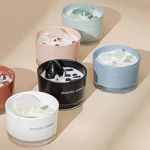 Vela Aromática Artesanal H.M.A en Frasco de Vidrio con Tapa de Madera Natural y Interior Dorado, Ecológica para Decoración del Hogar, Bares y Diwali - Product Image 5