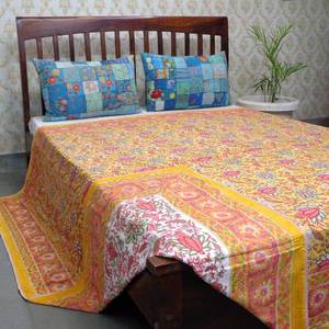 ชุดปลอกผ้านวมคลุมเตียงขนาดควีนไซส์ผ้าคอตตอนออร์แกนิคพิมพ์ลายราชสถานแบบดั้งเดิม - Product Image 3