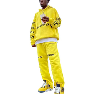 Survêtement de sport pour homme, 100% coton, séchage rapide, léger, grandes tailles, coupe classique, idéal pour l'entraînement, le jogging et la course à pied, vente en gros OEM personnalisée - Product Image 1