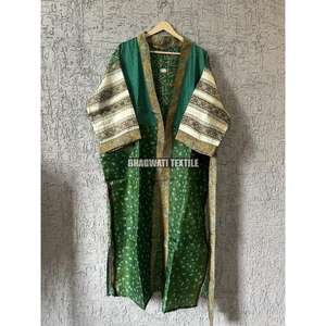 Robe Kimono en soie imprimée à fleurs Vintage pour femmes couverture thermique pour Bikini robe de chambre pour la vie quotidienne couverture de bain d'été - Product Image 6