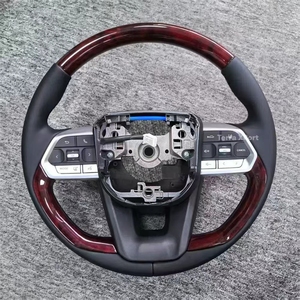 Volant sport en cuir et bois CE CUSTOM pour Toyota, adapté aux modèles Prado 120 150, Yaris, Tacoma, LC79, 4Runner, Mark X, CHR, série 79, Hiace - Product Image 4