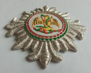 Parche de Tela Bordado a Mano de Lujo para Coser en Blazers, Parche Personalizado del Tamaño del Bolsillo para Uniformes - Product Image 2