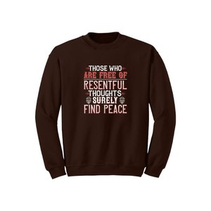 Sweat-shirt en mélange de coton avec des thèmes de bouddha imprimés Style décontracté 12 options de couleur 260-280 Placement de conception personnalisable GSM lourd - Product Image 2