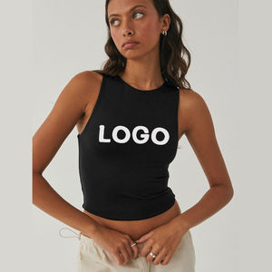 Débardeur en fibre de bambou et coton pour femmes de grande taille débardeur de sport LOGO personnalisé pour l'été débardeur pour femmes - Product Image 1