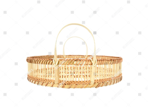 Hot Sale Ottoman Tray Top Serveware Bamboo Rattan Tray Kitchen Display Home <b>Decor</b> - Product Image 2