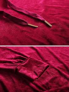 Sudadera con Capucha de Terciopelo para Hombre, 100% Algodón, Invierno 2026, Venta al Por Mayor, Personalizable con Bordado Liso OEM - Product Image 6