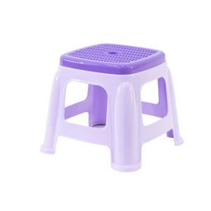 Two-Tone Stackable Plastic Low <b>Stool</b> with Woven Texture Seat Heavy Duty Small Square Footstool Step <b>Stool</b> for <b>Bathroom</b> Kitchen - Product Image 5