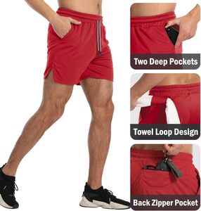 Nuevos pantalones cortos activos transpirables HydroCool para Hombre | Tela resistente al sudor | Elegante y funcional para entrenamientos de verano - Product Image 6