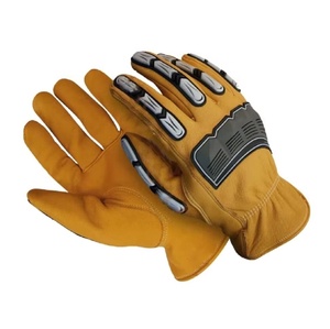 Synthetic Leather Mechanics Glove With <b>Padded</b> Palm With Dexterity and <b>Padded</b> Palm Safety Gloves - Product Image 2