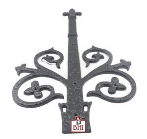 CHARNIÈRE EN FONTE (460x250mm) Charnières noires de haute qualité Charnière à sangle - Product Image 2