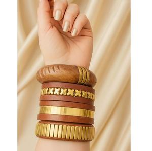 Bracelets en bois faits à la main de haute qualité, imperméables, bijoux en bois naturel, bracelet de mode traditionnel pour femmes, personnalisable, mignon - Product Image 1