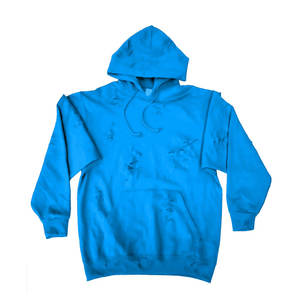 Bordado personalizado desgastado lavado con ácido Vintage lavado Rhinestone Zip up Sudadera con capucha Hombres Fleece Street desgastado Sudadera con capucha - Product Image 4