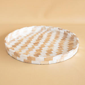Bandejas para servir Beauty MOP, bandeja de nácar de alta calidad, Decoración de mesa y regalos hechos a mano - Product Image 5