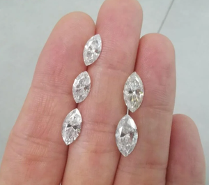6x12mm à facettes Marquise Moissanite éblouissante diamant Alternative pour bagues de mariage boucles d'oreilles et bijoux d'héritage - Product Image 2