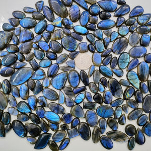 Labradorita-cabujones de labradorita azul Natural, joyería, cabujones sueltos, labradorita azul, precio al por mayor - Product Image 1