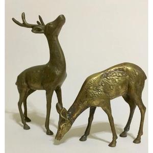 Vente en gros de renne en bronze avec bois de cerf, sculpture de jardin, objets décoratifs, grande statue de renne de qualité supérieure pour l'exportation - Product Image 3