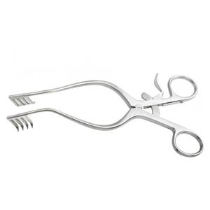 Mollison SR retractor ผู้ใหญ่13ซม. 3x3ง่าม14มม. ลึกเยอรมันโค้งสแตนเลสเครื่องมือผ่าตัดพลาสติก - Product Image 4