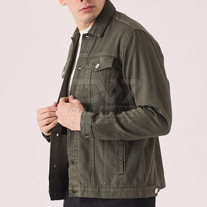 แจ็กเก็ตยีนส์ของผู้ชายทรงสลิมฟิตแบบมืออาชีพแจ็กเก็ตยีนส์สำหรับใส่กลางแจ้ง - Product Image 3