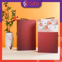 Caja de Vino Rígida de Lujo Biodegradable Personalizable, 27x35x12 CM, Papel de Arte, Recubrimiento UV 3D, Lámina Dorada, Certificación ISO 9001, Diseño Personalizado