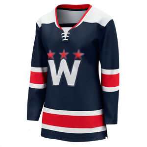 Maillot de hockey sur glace personnalisé unisexe pleine sublimation design de mode imprimé séchage rapide uniforme d'équipe d'entraînement léger - Product Image 3